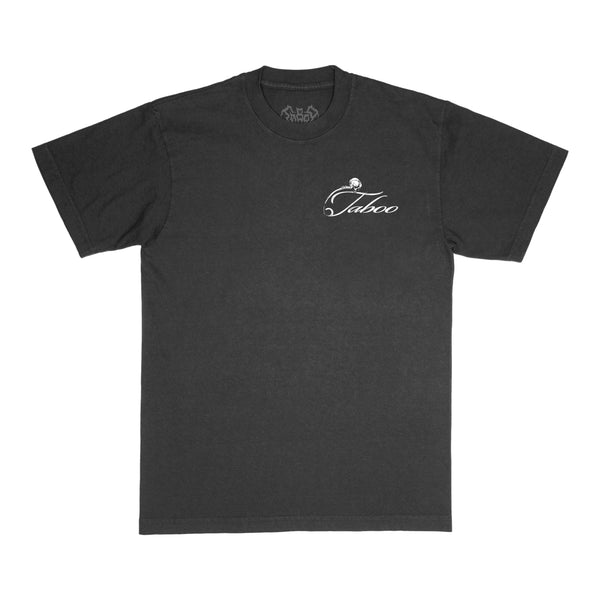 SAFETY PIN TEE - VINTAGE BLACK