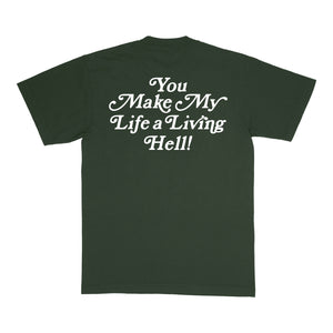LIVING HELL TEE 2025 - FOREST GREEN