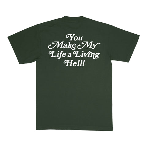 LIVING HELL TEE 2025 - FOREST GREEN
