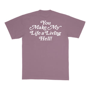 LIVING HELL TEE 2025 - MAUVE