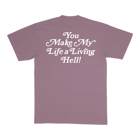 LIVING HELL TEE 2025 - MAUVE