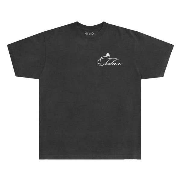 SAFETY PIN TEE - VINTAGE BLACK