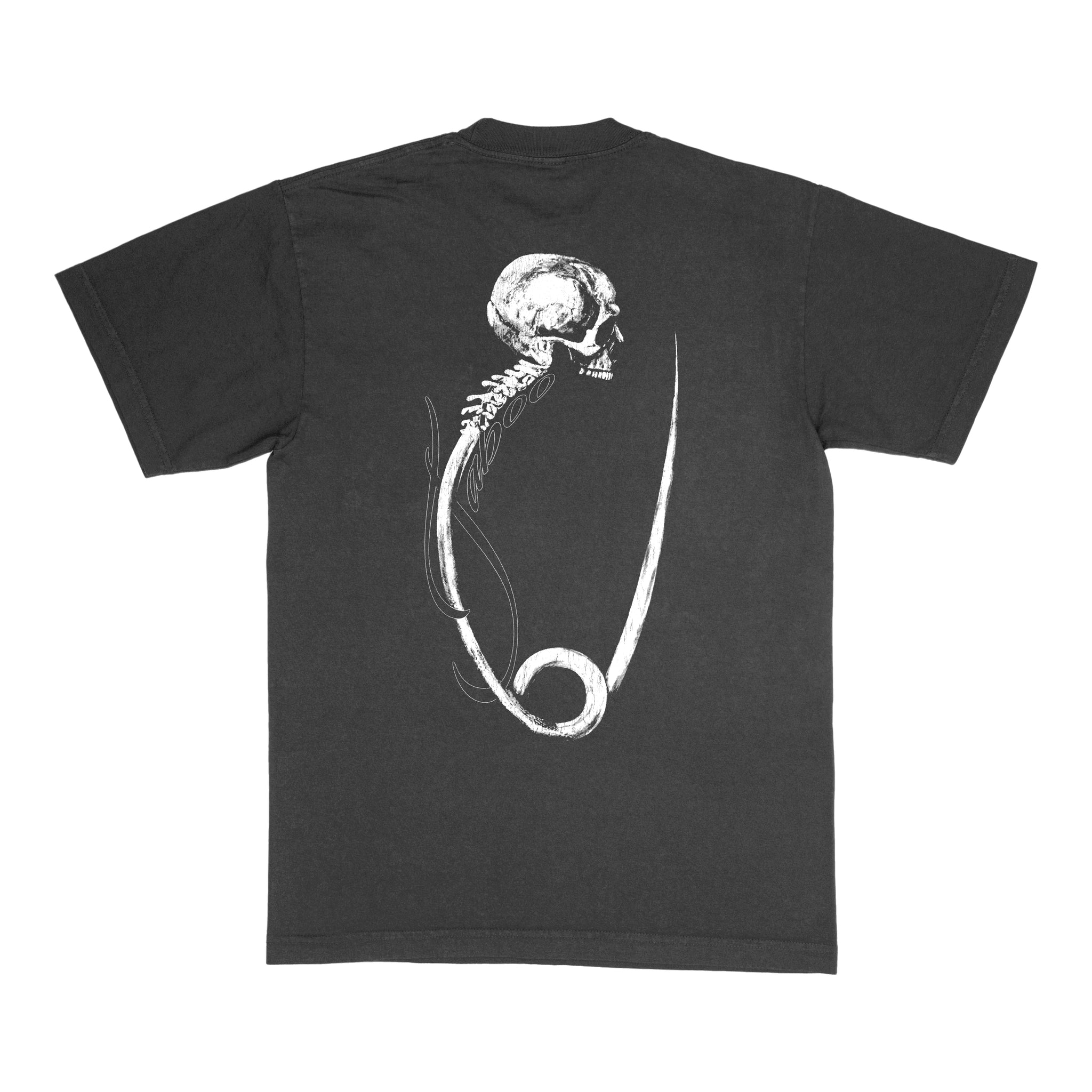 SAFETY PIN TEE - VINTAGE BLACK