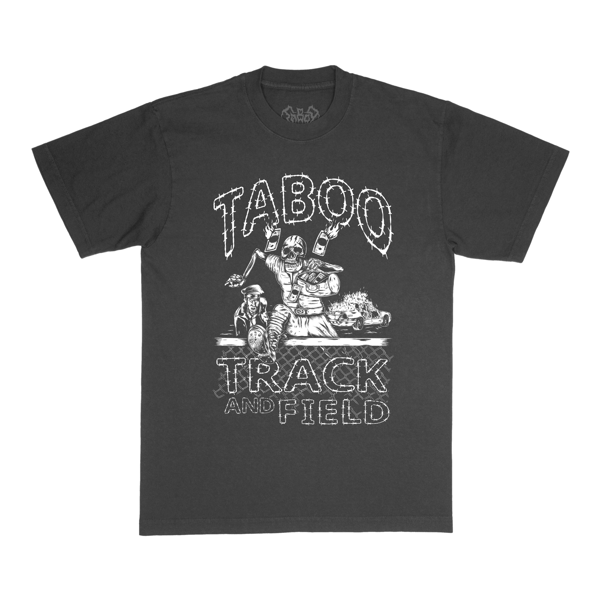 TRACK & FIELD TEE - VINTAGE BLACK