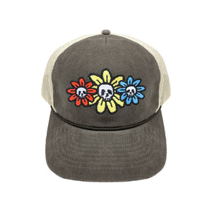 DEAD FLOWER EMBROIDERED HAT